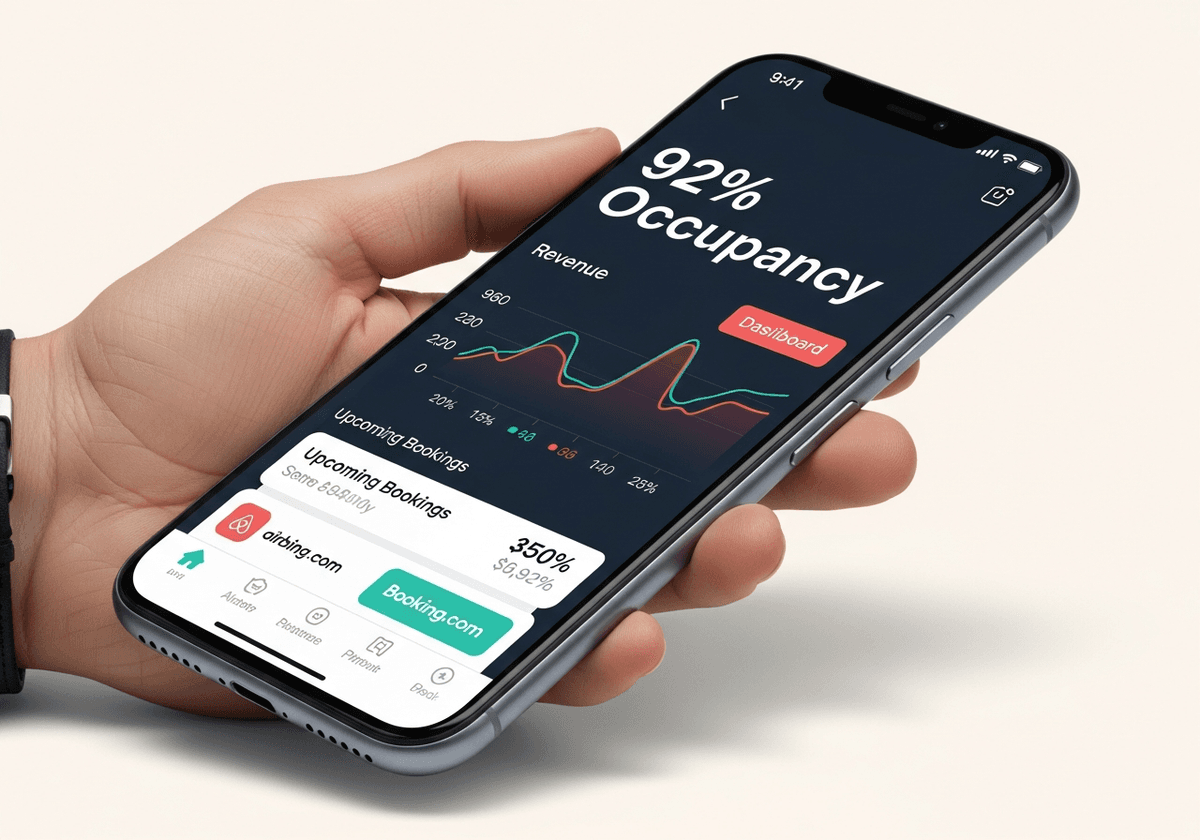With MyStayPal — unified dashboard on phone